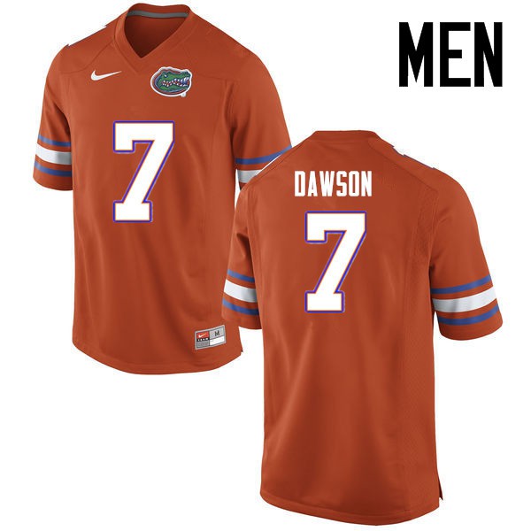 Florida Gators Men #7 Duke Dawson College Football Jersey Orange